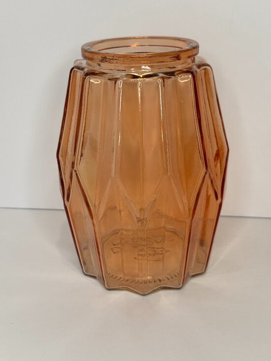 DPS Other - Vintage DPS Diamond Medium Amber Glass Vase MCM Art Deco